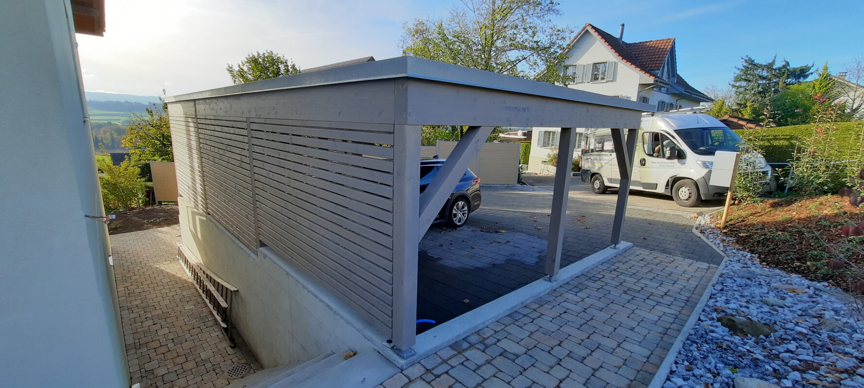 Referenzen-Galerie - Carport Nr.C122 - swisscarport.ch